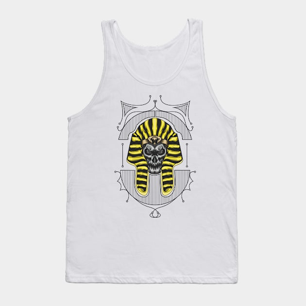 Anubis Skull Tank Top by feringrh